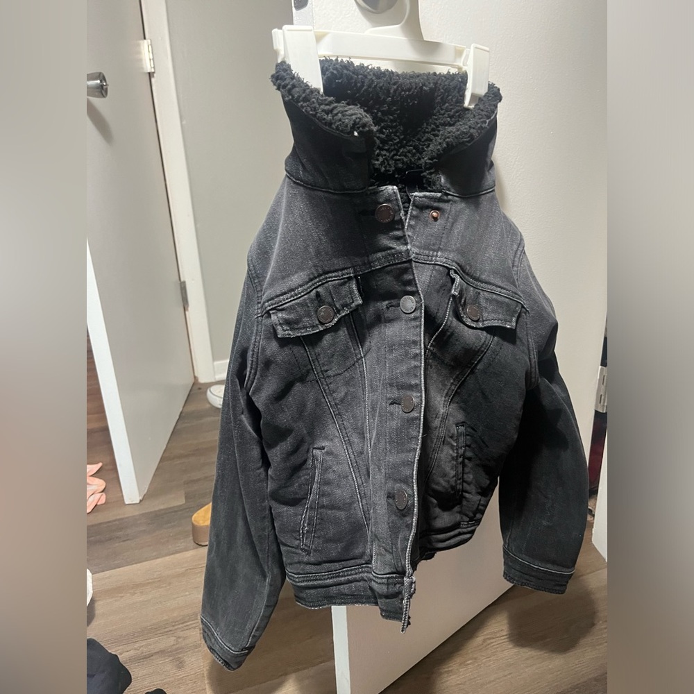 grey jean jacket